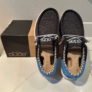 Hey Dude Men's Wally Black and Blue